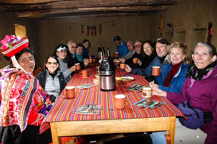Indigenous Andean community in Peru sharing traditional culture, ancestral knowledge, and everyday life with travelers.