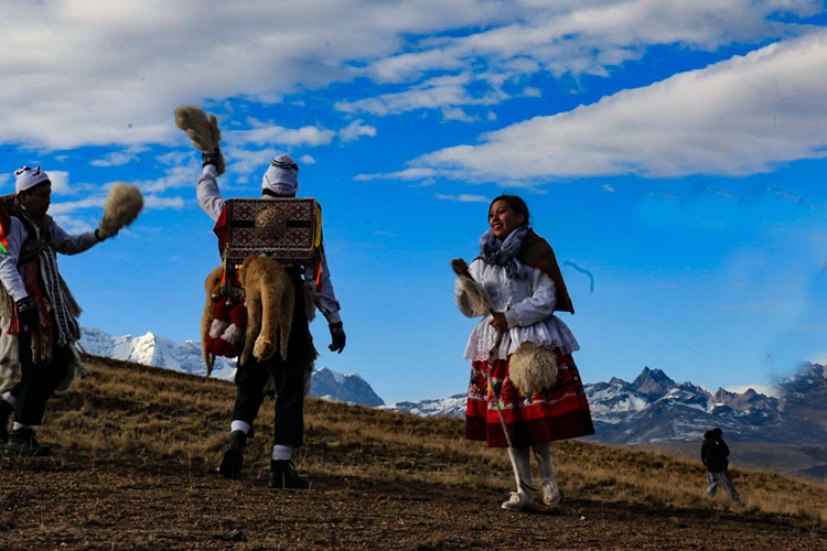 Ausangate Mountain Peru rising above the high Andes with a dramatic landscape and sacred mountain scenery.
